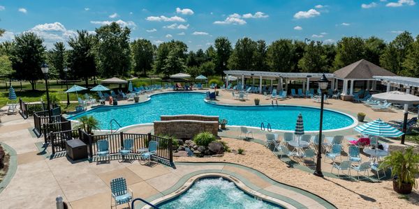 Resort-style outdoor pool