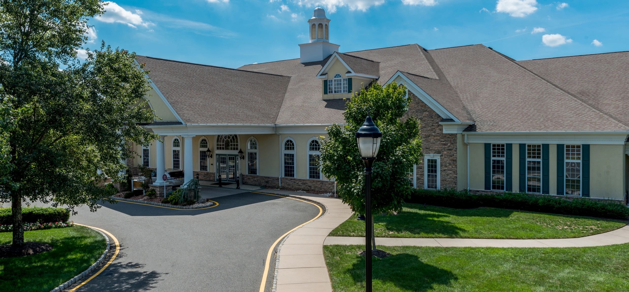 Active adults enjoying community amenities