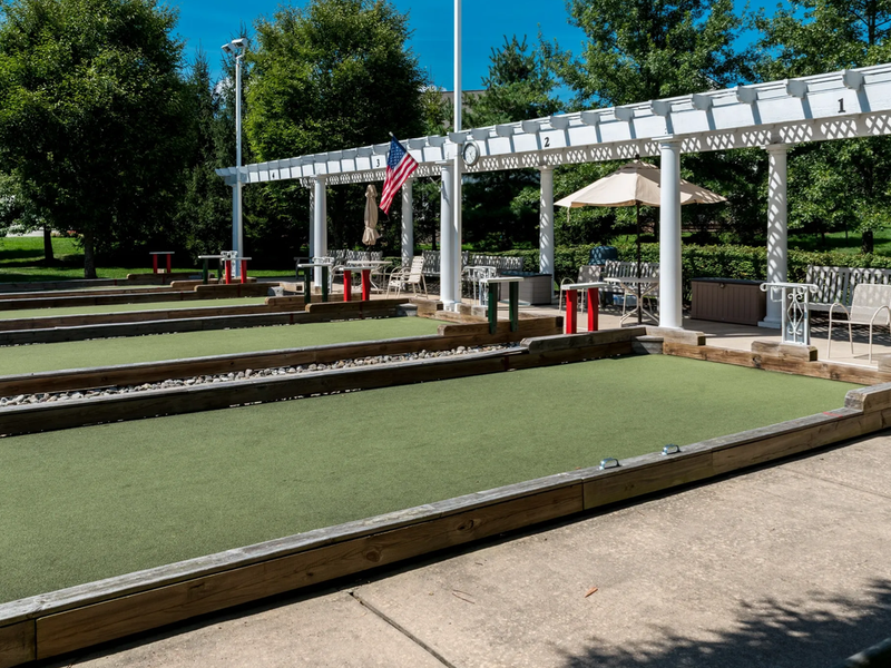 Bocce ball courts