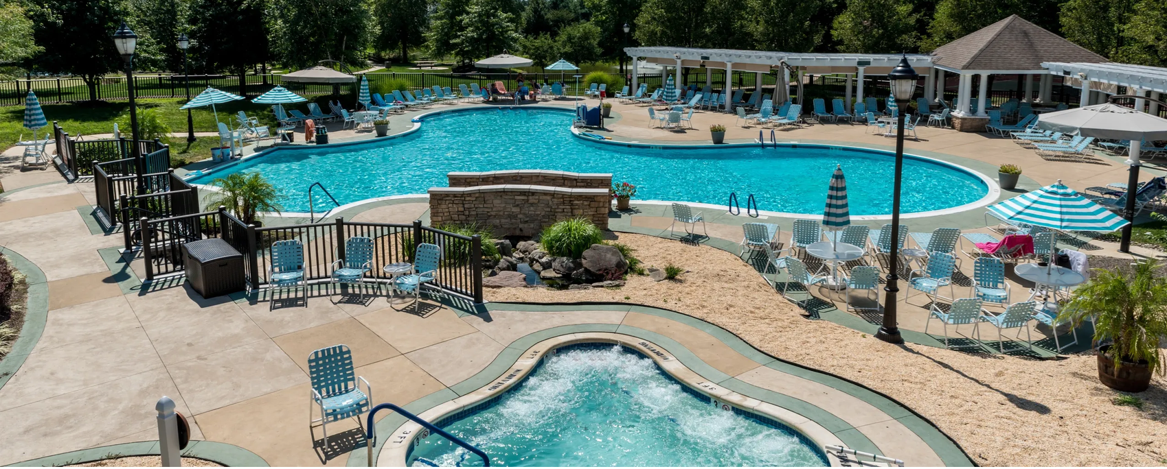 Outdoor resort-style pool
